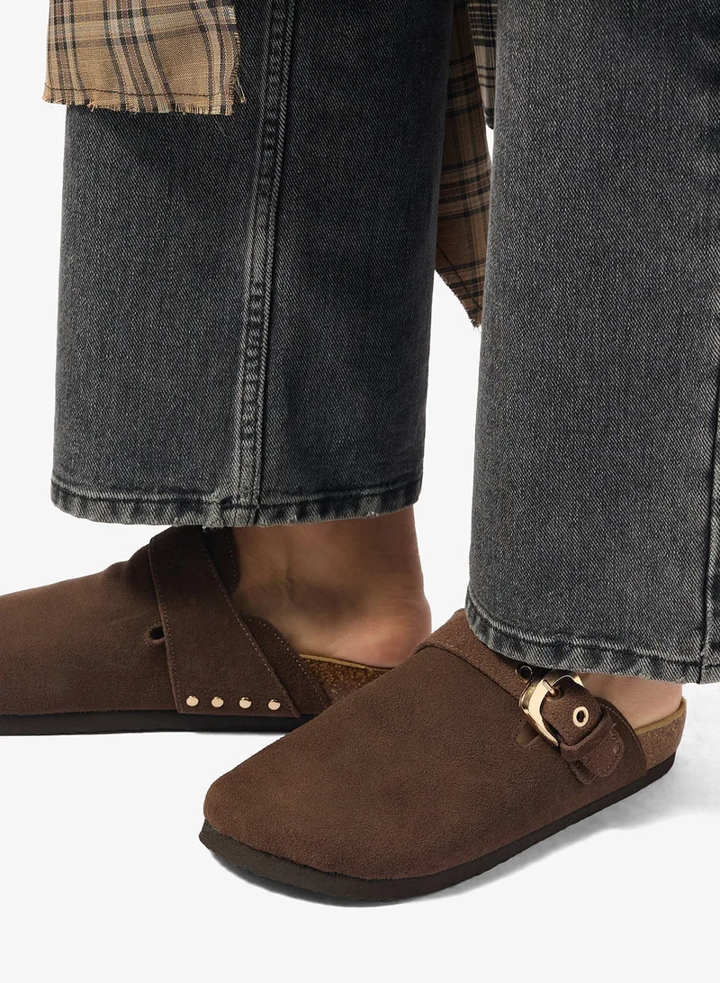 Only  Adjustable Buckle Strap Mules Sandals for Women | Best Price UAE