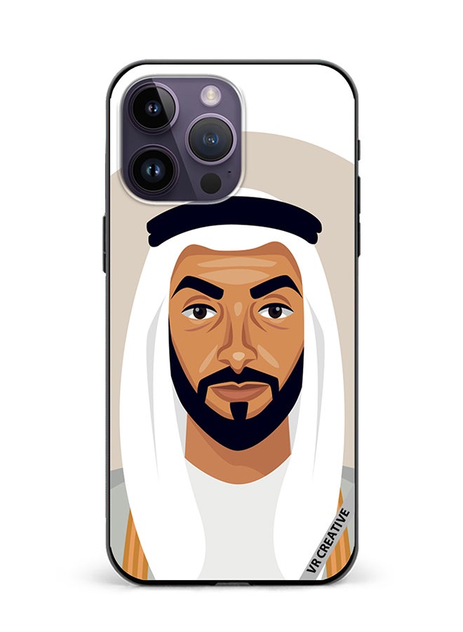 VR CREATIVE Protective Case Cover For Apple iPhone 16 Pro Sheikh Zayed Bin Sultan Al Nahyan Design Multicolour - Image 1