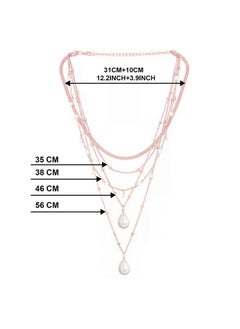 PEORA Peora Rose Gold Plated Pendant Necklace Layered Chain Fashion Wear Stylish Jewellery Gift for Girls & Women (PX9N49)|Rakhi Rakshabandhan Gift for Sister Bhabhi, Gifts for Women  - Image 4