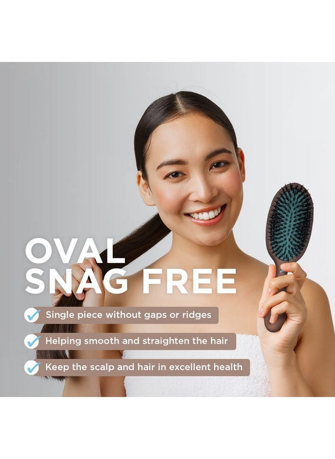 Spornette Ion Fusion Cushion Oval Brush - Boar & Nylon Bristle Mix For Brushing Out, Smoothing, Detangling, Styling And Setting Medium To Long, Thick, Thin Or Normal Hair For Men, Women And Children  - Image 4