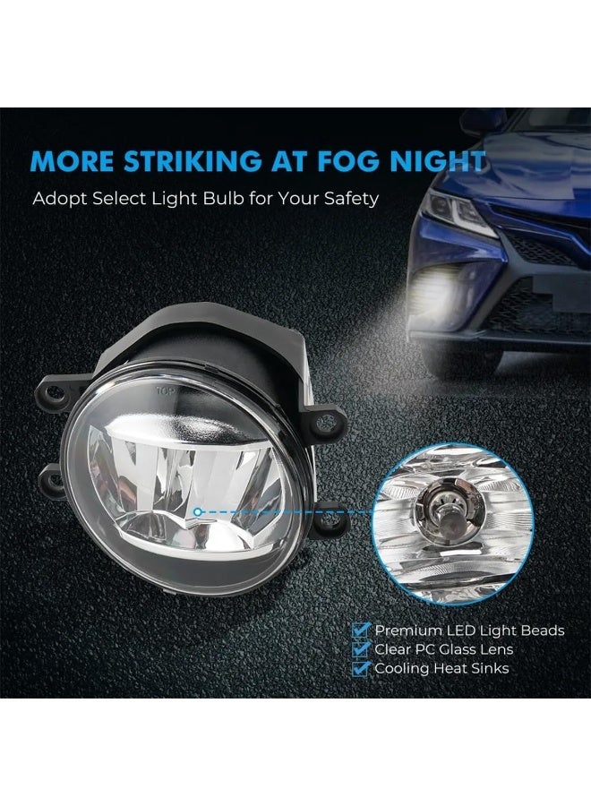 KASHAFI CM2018TY-LED Fog Lamp for Toyota Camry 2018 – High Penetration LED Front Bumper Fog Light Assembly, Waterproof Impact-Resistant Housing, Clear Lens Driving Lamp Replacement for Improved Visibility - Image 2