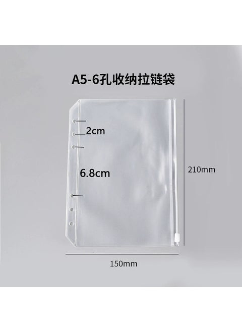 A5 binder shell A4 separator 26 holes b5 loose-leaf core paper English dot matrix horizontal line coil notebook b6 A5 loose-leaf zipper bag