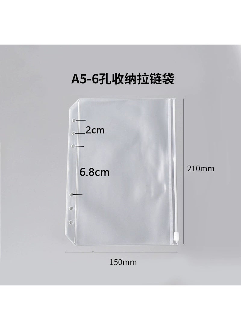 A5 binder shell A4 separator 26 holes b5 loose-leaf core paper English dot matrix horizontal line coil notebook b6 A5 loose-leaf zipper bag