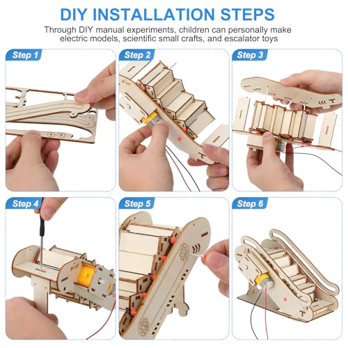 Toddmomy Miniature Mechanical Elevator Model Kit Beige Puzzle Building Set for Elevator EnthusiastsWithout Battery - Image 5