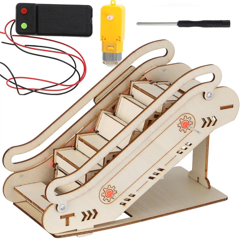 Toddmomy Miniature Mechanical Elevator Model Kit Beige Puzzle Building Set for Elevator EnthusiastsWithout Battery - Image 3