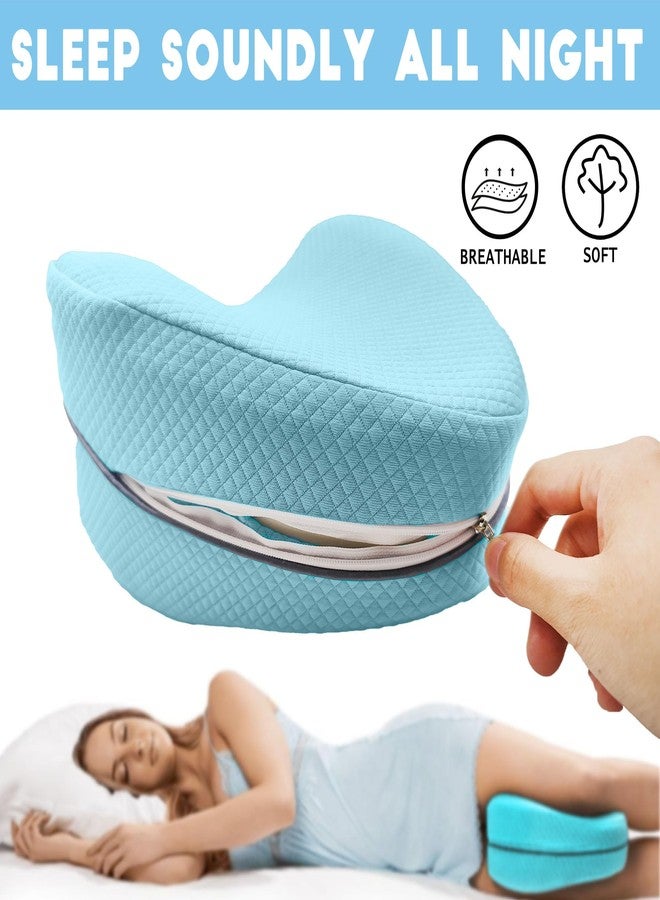 xcivi Pillowcase for Contour Memory Foam Side Sleeper Support Pillow, Pillowcase for Knee Pillow, Pillow Cases for Side Sleeper Pillow, Pillow Cover (Blue) - Image 2