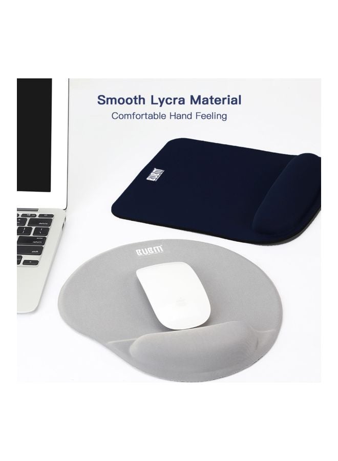 BUBM Portable Wrist Support Mouse Pad Dark Blue - Image 3