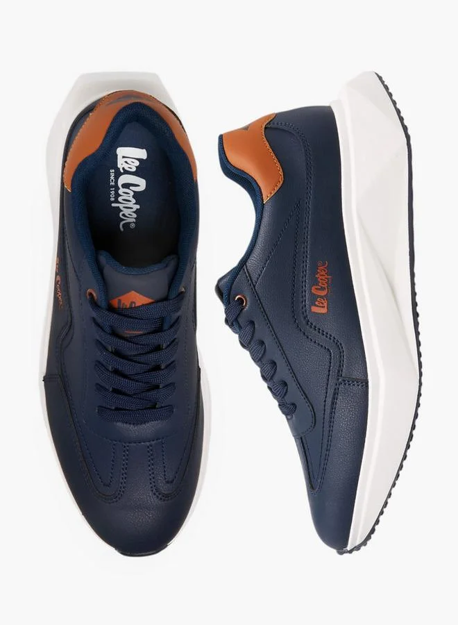 لي كوبر أحذية رياضية رجالية برباط سادة