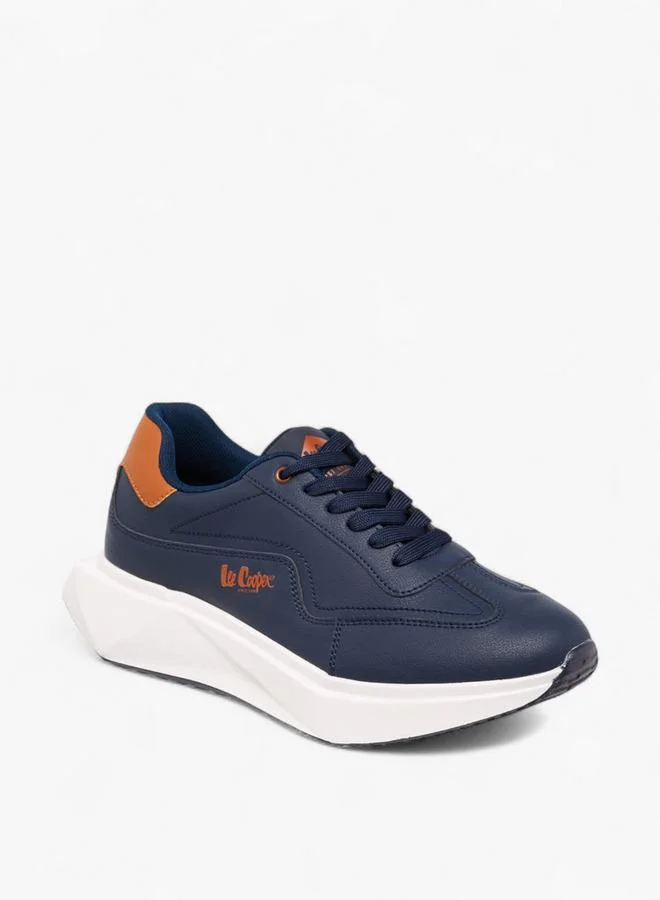 لي كوبر أحذية رياضية رجالية برباط سادة