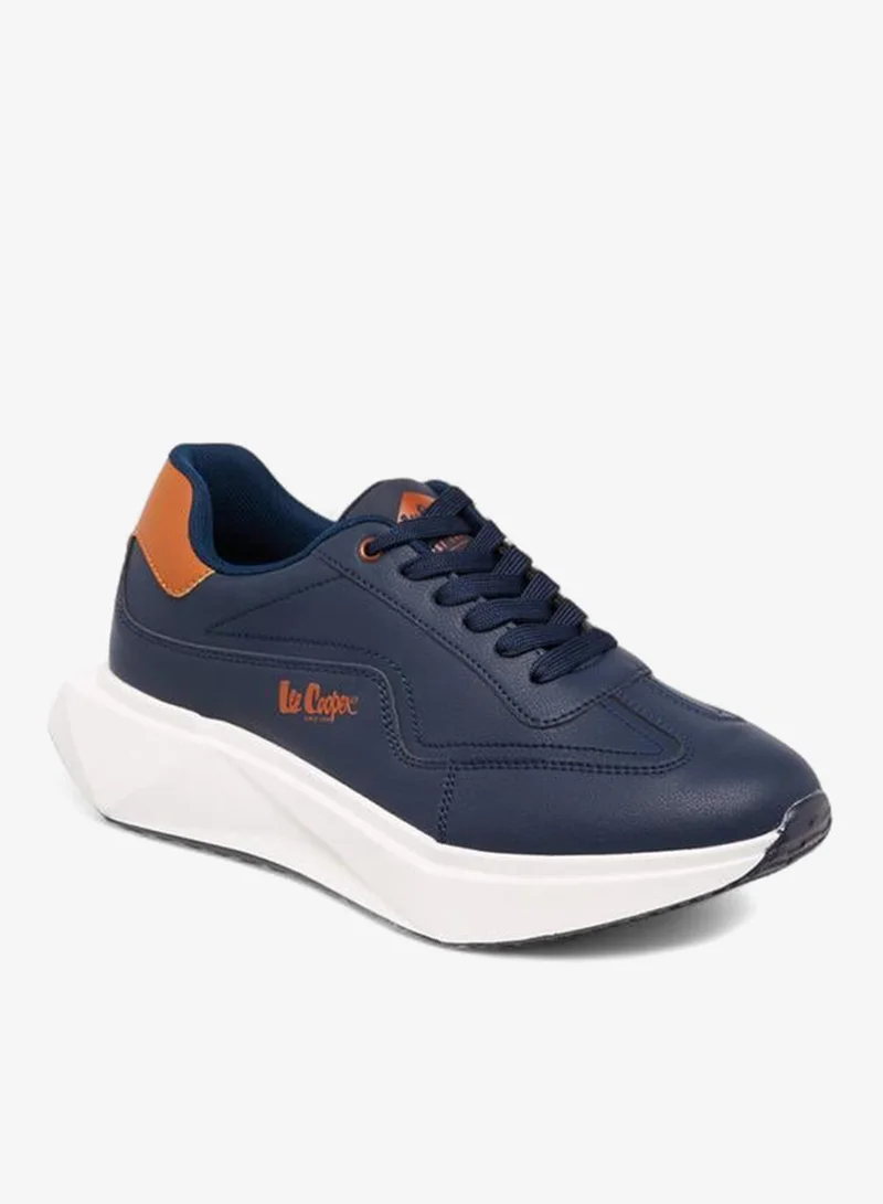 لي كوبر أحذية رياضية رجالية برباط سادة