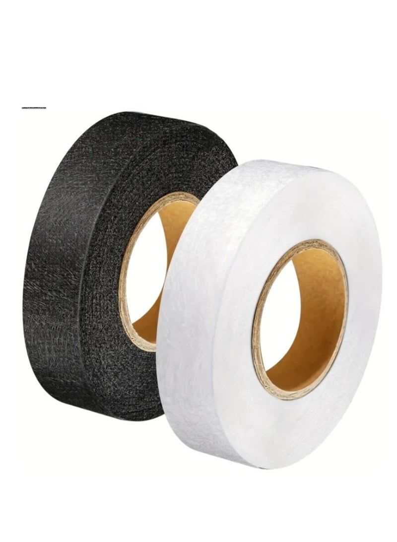 OASIS-TH 2 Rolls 100 Meters Iron-On Fabric Tape Heavy Duty Fusible Adhesive Hemming Strip to Repair Curtains, Clothes, Pants, Pillow Case, Uniform - No Sewing  - Image 2