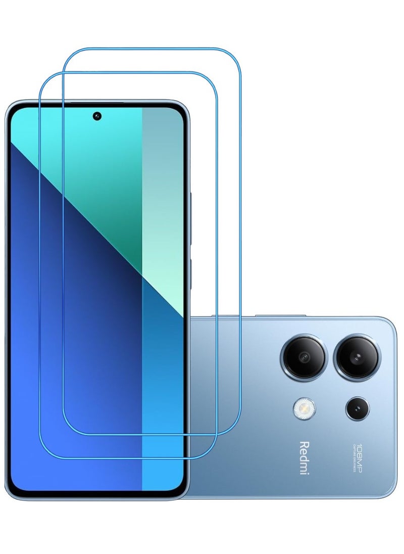 ACLIX 2 Pieces Antistatic ESD Dustproof Premium Quality High Definition Clear Tempered Glass Screen Protector Designed For Xiaomi Redmi Note 13 - Image 1