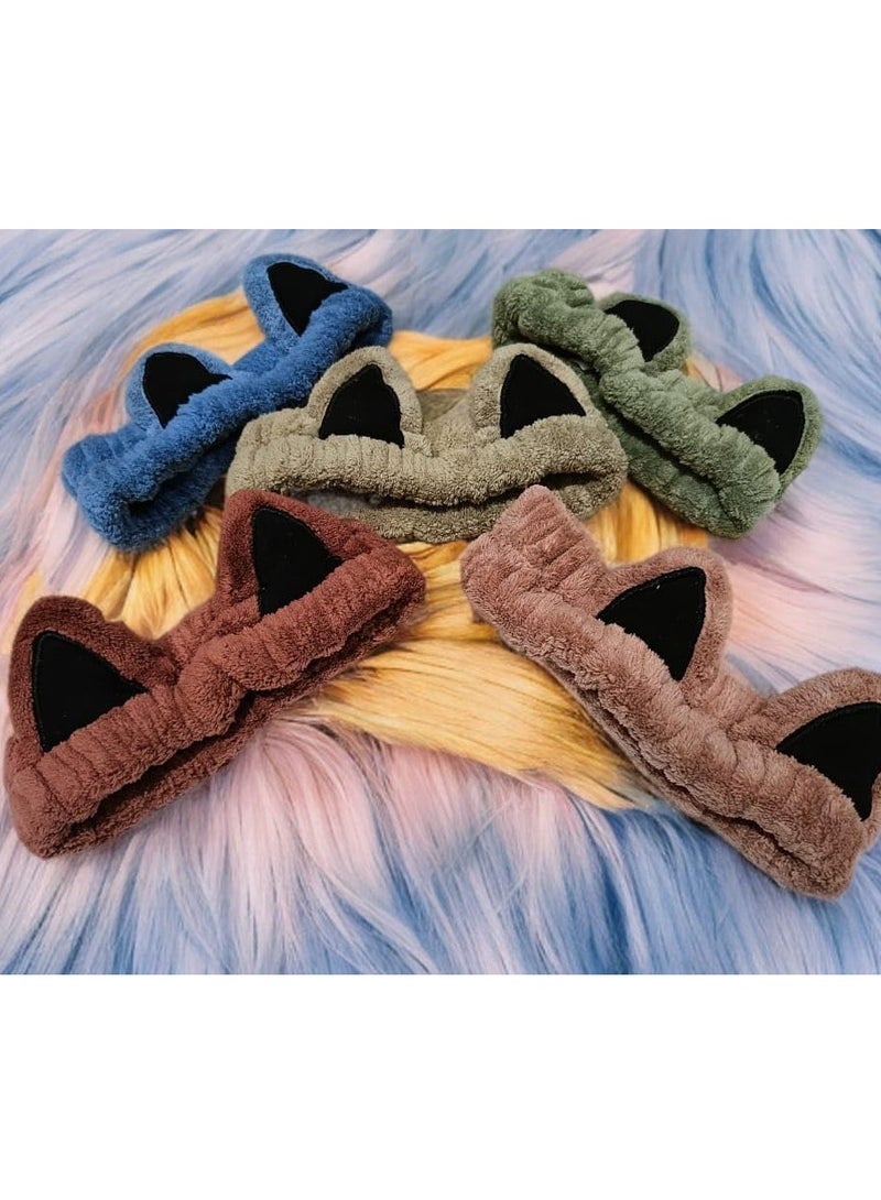 توكة شعر ودان قطة فرو ناعم –أستايل كيوت للبنات-مينت - Image 2