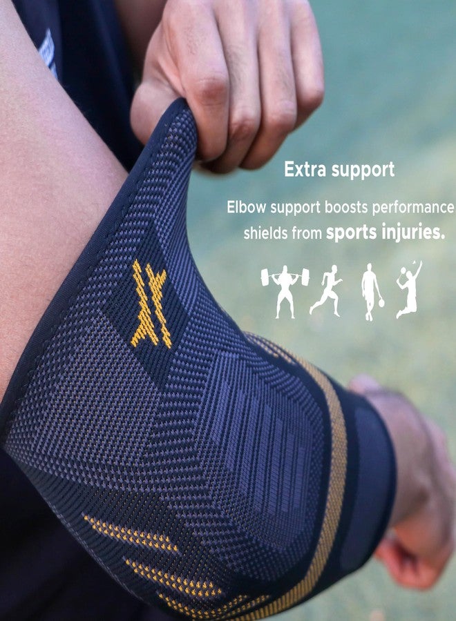 PulseITElbowX Elbow Support for Joint Stability and Pain Relief | Breathable, Lightweight Design for Sports, Arthritis, Workouts, and Exercise | Promotes Easy, Comfortable Elbow Movement (1-Pair) (L) - Image 4