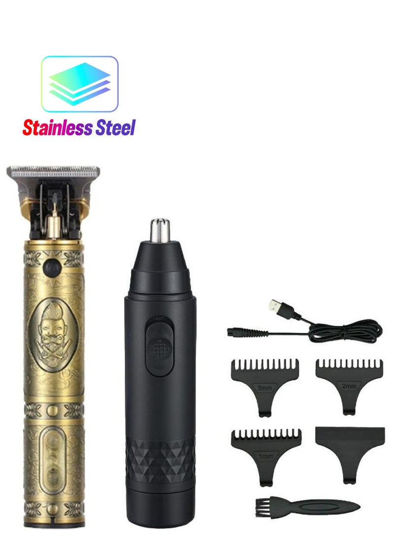 Gasin Professional haircut set 4-head adjustable shaver Gold color Dimensions 64x30x40 cm  - Image 1