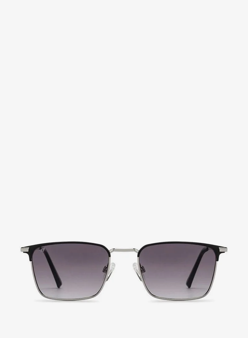 VINCENT CHASE Vincent Chase By Lenskart | Silver Pink Full Rim Rectangular | Economic Range | Branded Latest and Stylish Sunglasses | 100% UV Protected | Men & Women | Medium | VC S15799