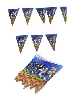 co arma Triangle flags for parties with various children's characters 