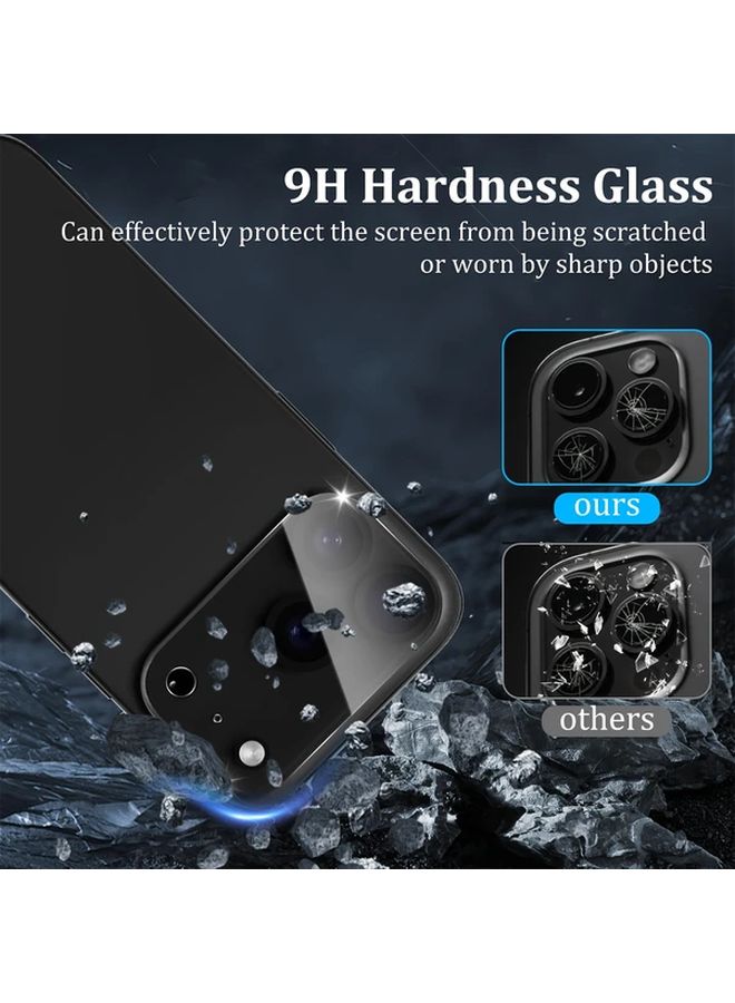 3 Pack HD Camera Lens Screen Protector Tempered Glass 9H Hardness For iPhone 16 Pro - Image 5