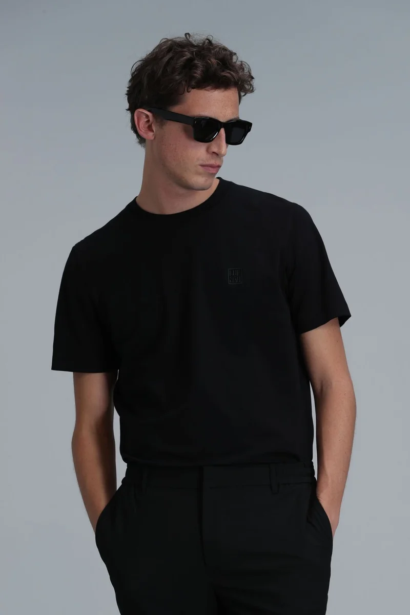 لوفيان Men's Pablo Modern Graphic T-Shirt 111020223 Black