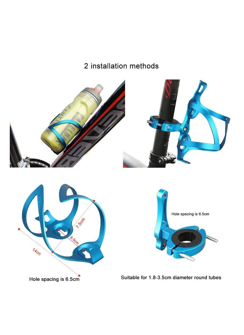 Excefore - Bike Water Bottle Holder, Lightweight and Strong Bicycle Water Bottle Cage, Easy to Mount, Base Rotate 90°, Universal Aluminum Water Bottle Carrier for Road & Mountain Bikes/Strollers - Image 1