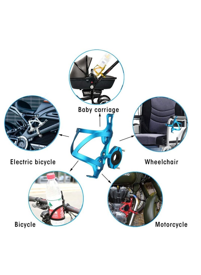 Excefore - Bike Water Bottle Holder, Lightweight and Strong Bicycle Water Bottle Cage, Easy to Mount, Base Rotate 90°, Universal Aluminum Water Bottle Carrier for Road & Mountain Bikes/Strollers - Image 1