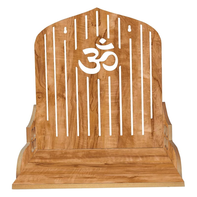 LINGAZ Wooden New Wall Mounted Hanging Puja Temple Stand for Home Shop and Office - Image 2