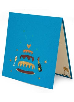 KASTWAVE Pop Up Birthday Card, Happy Birthday Cake Card,3D Card Greeting Cards with Envelope , Birthday Gifts, Cards for Women Mom Kids Dad Son Daughter Friend  - Image 3