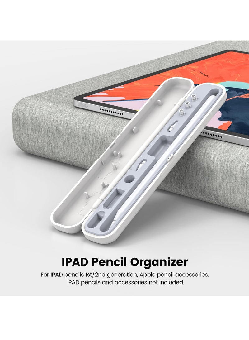 SYOSI Carrying Case for Apple Pencil 2nd Gen and 1st Gen, Protective Case Holder for iPad Pencil, White - Image 3