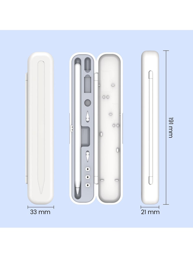 SYOSI Carrying Case for Apple Pencil 2nd Gen and 1st Gen, Protective Case Holder for iPad Pencil, White - Image 5