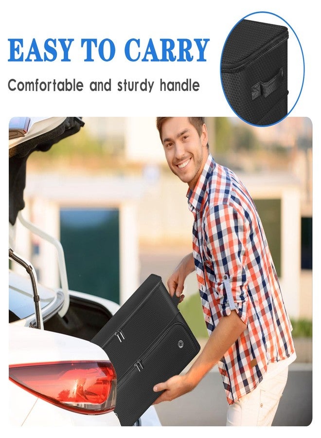 Jenlan Golf Trunk Organizer, 2 Layer Car Trunk Locker with Separate Ventilated Shoe Compartment - Waterproof Golf Accessories Storage for Balls, Tees, Clothes, Gloves | Golf Gifts for Men Golfers - Image 4