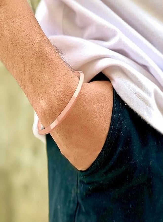 Firstdemand Copper Coated Bracelet/Kada Bangle 20gm Brown Copper Jewelry for Men and Women - Image 3