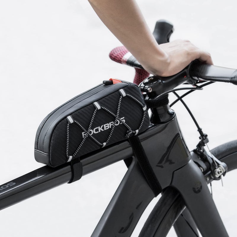 ROCKBROS Top Tube Bike Bag Bicycle Front Frame Bag Bike Accessories Pouch Compatible with iPhone 14/13/12 Pro Galaxy S22/S21 - Image 2