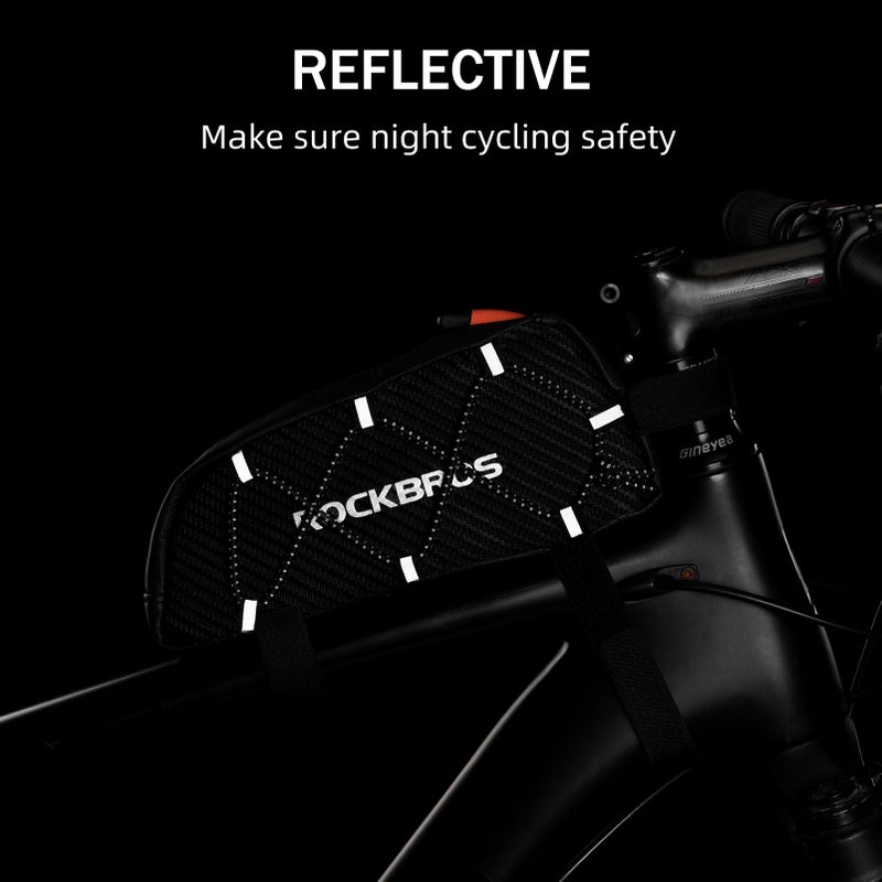 ROCKBROS Top Tube Bike Bag Bicycle Front Frame Bag Bike Accessories Pouch Compatible with iPhone 14/13/12 Pro Galaxy S22/S21 - Image 4