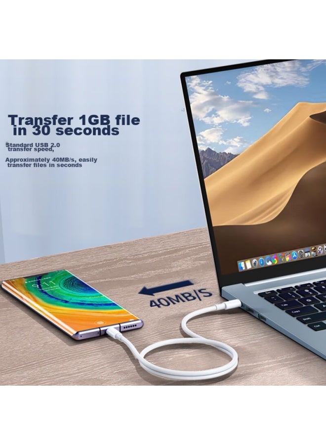 Stiger Inch Compatible Apple Charging Cable, Type-c Data Cable, Usb-c Dual-head 65w Fast Charging Cable, C To C Car Charger, For Pro/mac/ipad, Huawei Mate70pro, Laptops - Image 3