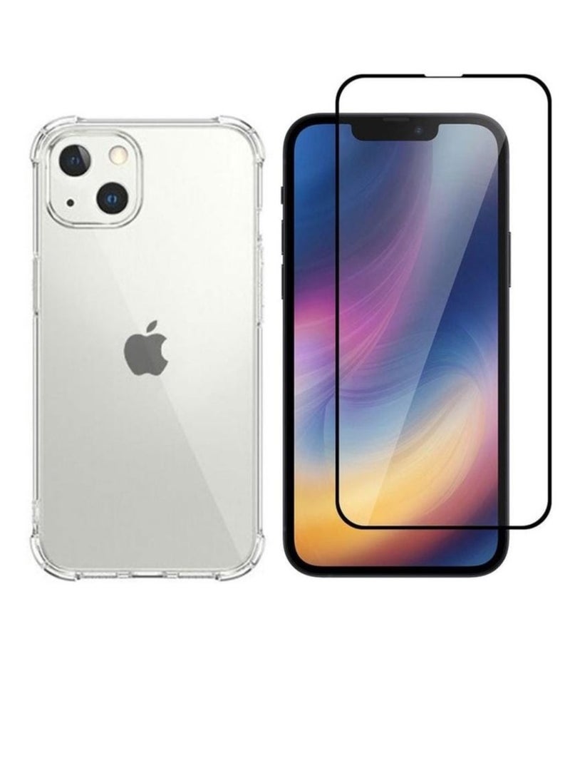 2Pack for iPhone 14 Plus Clear Case and Screen Protector 360 Degree Front and Back Protection Shockproof Soft TPU with Anti-Scratch Tempered Glass 6.7 inch - Image 2