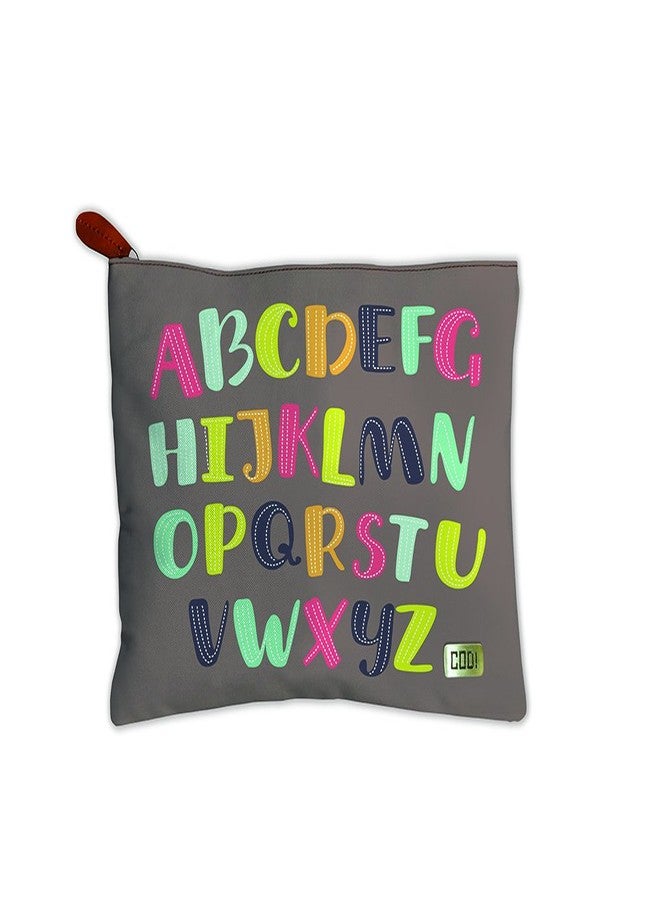 PAPER PLANE DESIGN Multipurpose Canvas Pouch for Travel, Cosmetic,Office, Stationary, Gadgets, Money Purpose, Handbag. (A to Z) - Image 1