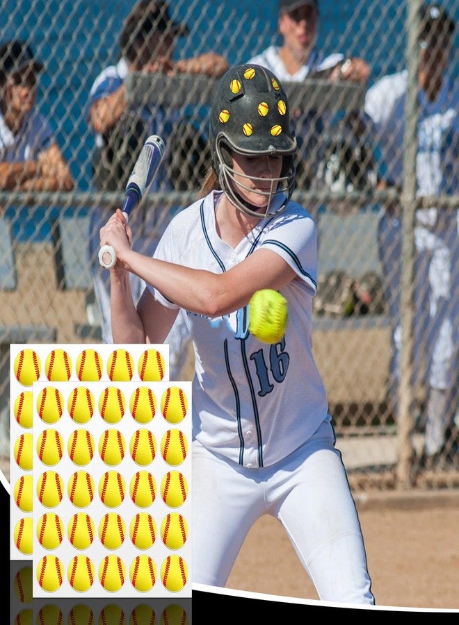 Jecery 200 Pcs Baseball Softball Helmet Decals Vinyl Sports Softball Stickers Self Adhesive Helmet Stickers Decals Baseball Accessories for Batting(Simple Style) - Image 2