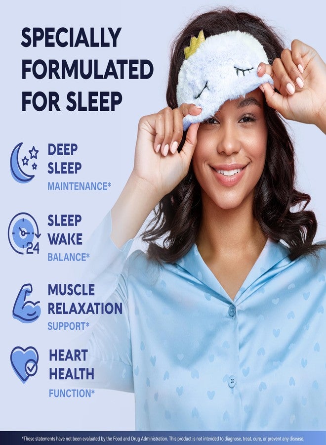 NUTRAHARMONY Magnesium Glycinate - Sleep & Relaxation Support - Extra Strength Glycinate, Glycine & Taurine 1500 mg - Magnesium Supplement for Women & Men - Chelated & High Absorption - Made in USA - 120 Capsules - Image 2
