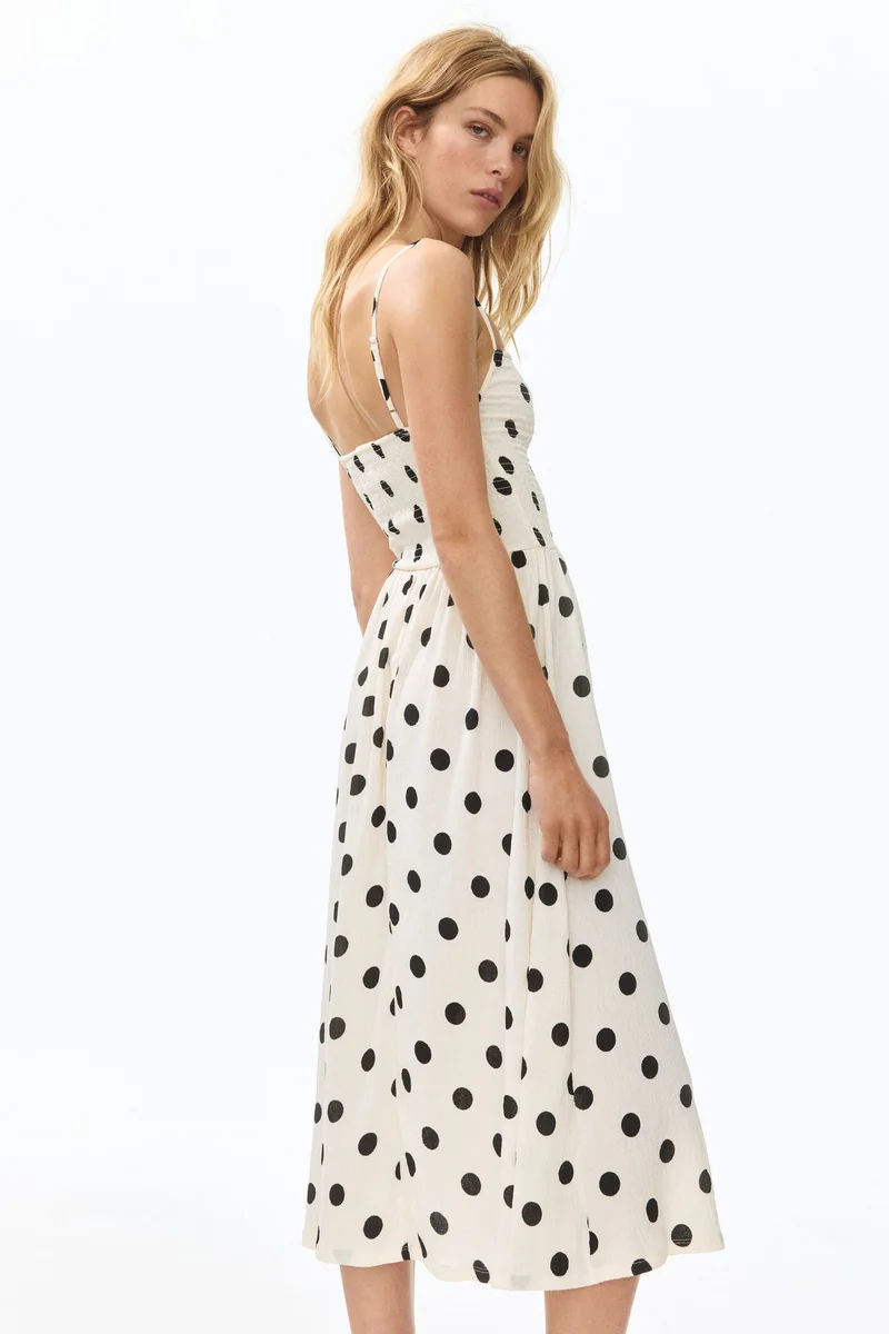 H&M  Smocked strappy dress for Women | Best Price UAE