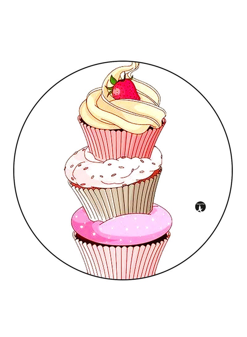 RKN Cupcakes Printed Round Pin Badge Multicolour - Image 2
