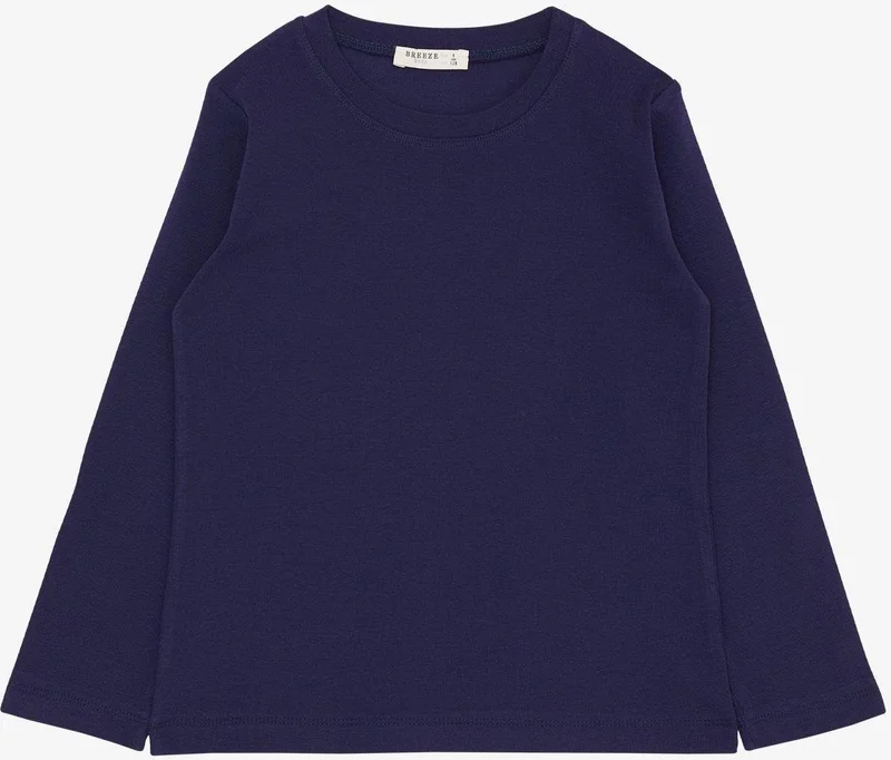 Breeze Boy's Long Sleeve T-Shirt Basic 4-8 Years, Purple