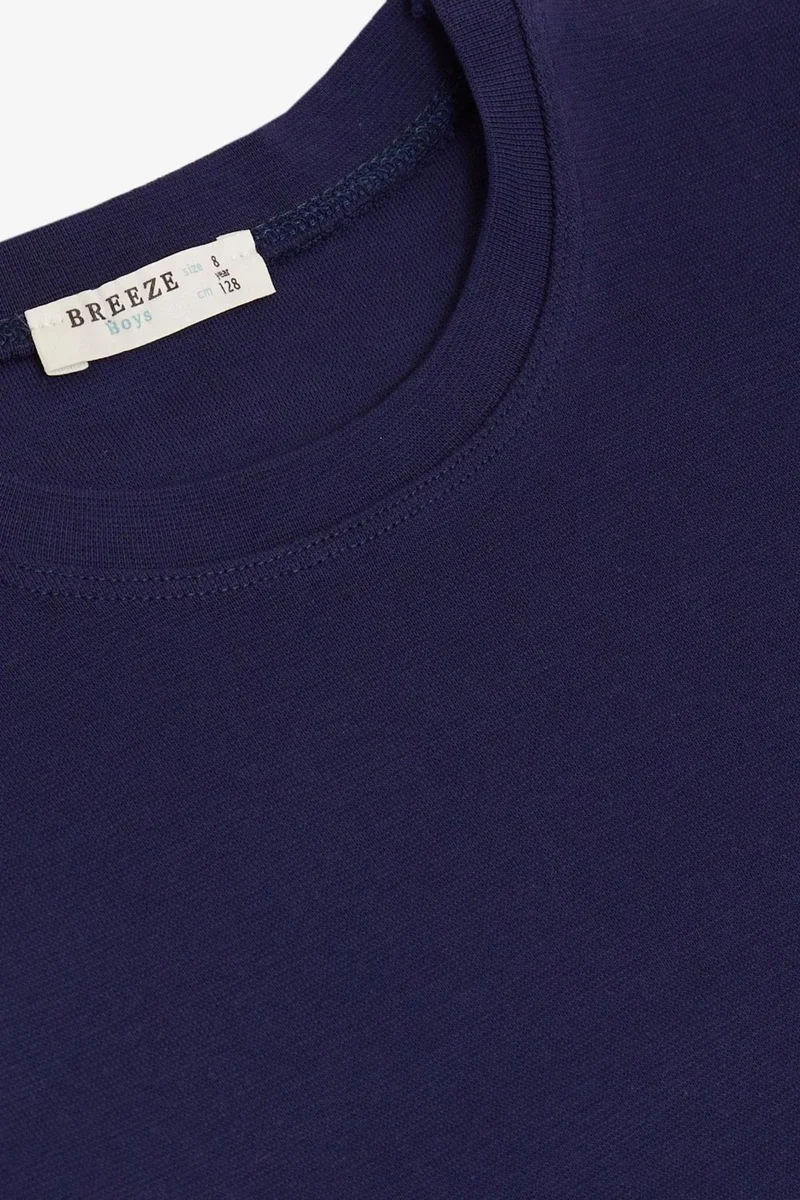 Breeze Boy's Long Sleeve T-Shirt Basic 4-8 Years, Purple