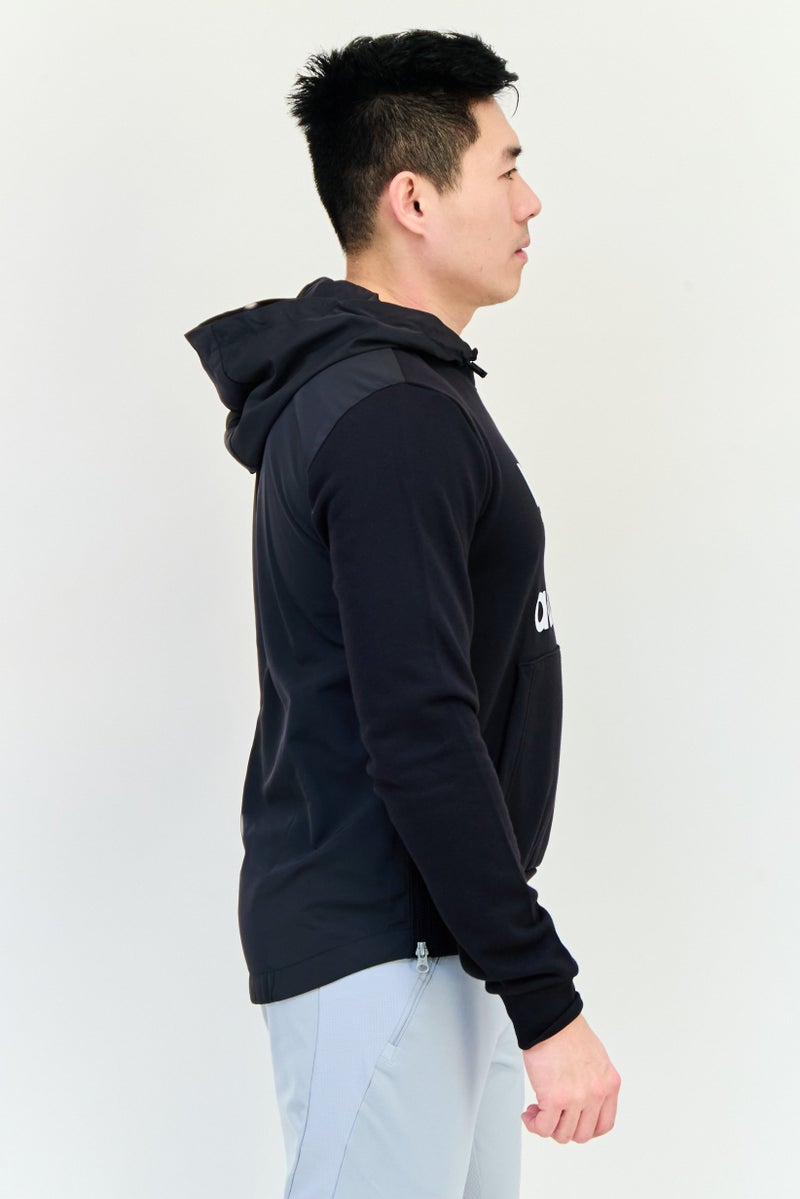adidas Originals Men Sportswear Fit Long Sleeves Outdoor Hoodie, Black  - Image 2