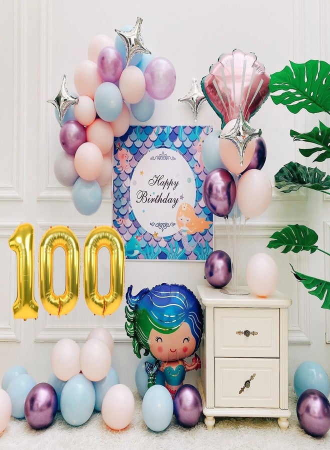 Smlpuame 40 inch Number Balloon 0-9 Gold Large Number 100 Balloons,Digital Balloons for Birthday Party Celebration Decorations Supplies, Helium Foil Number Balloons for Wedding Anniversary - Image 2