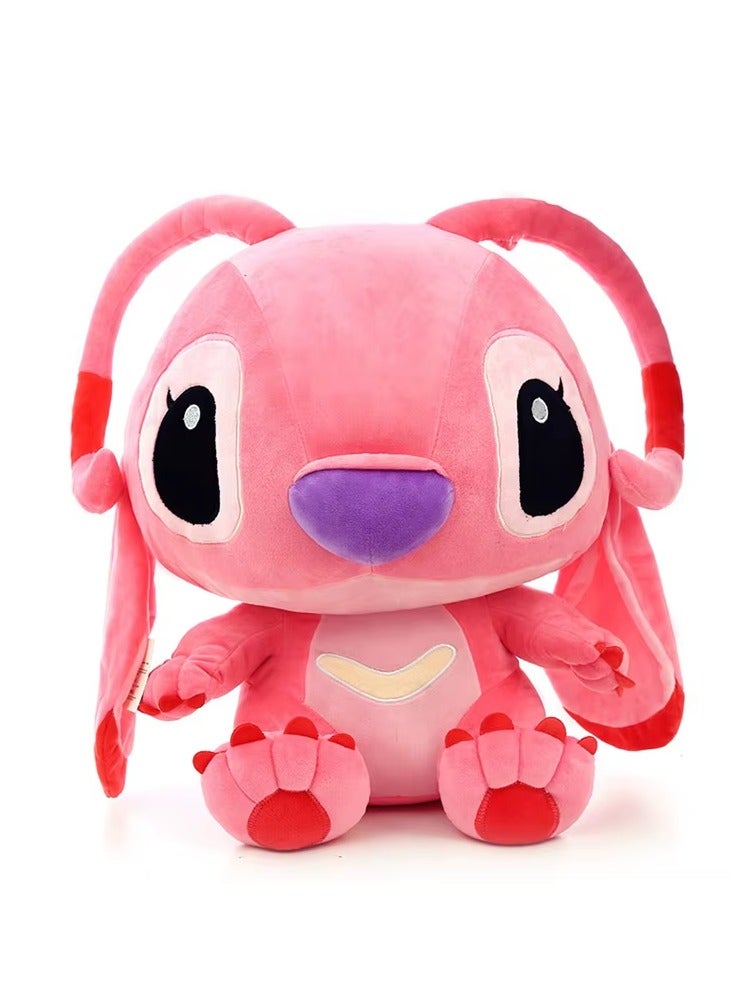 2 Cartoon Stitch Plush Dolls, Size 40 Cm, Large Size, Pink And Blue - A Beautiful Gift For Women And Girls - Image 3