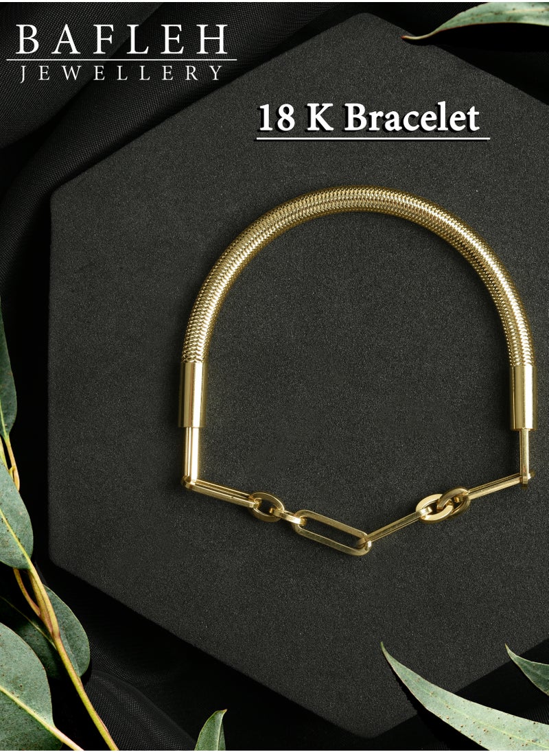 BAFLEH JEWELLERY - Crafted for Perfection: Explore Our Handpicked 18K Gold Bracelets for Unmatched Style - Image 1