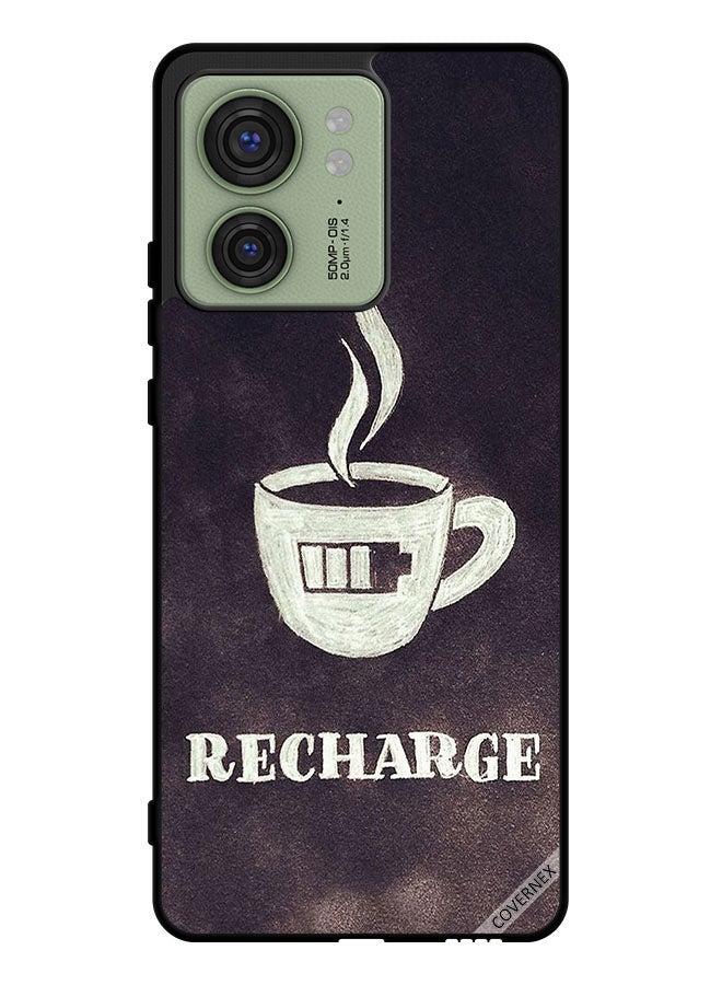 Covernex Protective Case Cover For Motorola Edge 40 Coffee Recharge - Image 1