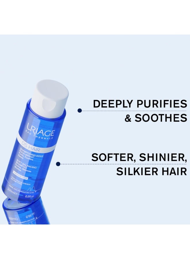 Uriage DS Hair Shampoo, Moderate Dandruff, Lactic Acid & Piroctone Olamine, Relieves Itch & Flakes, Regulates Sebum, Daily Use, Dermatologist Tested, 200ml - Image 2