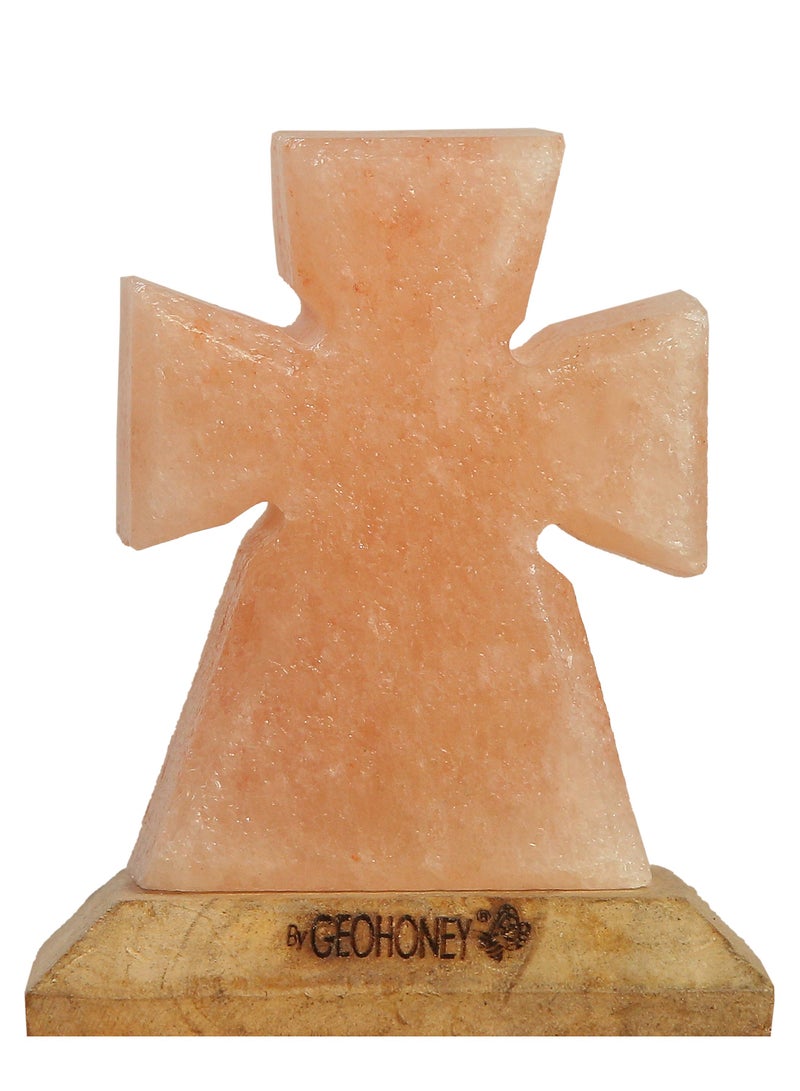 Geohoney - Himalayan Salt Lamp with USB Mini Cross - Image 2