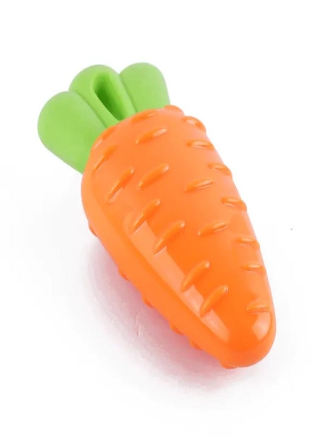 Petos Veggie Series Carrot Squeaky Chew Toys for Dogs, Puppies & Small Dogs, Squeaky Toys for Dogs, Small & Medium Breeds (Orange) - Image 2